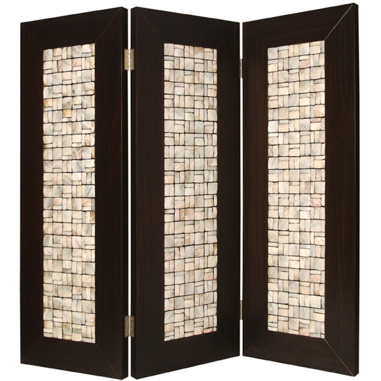 1"" X 71"" X 84"" Brown Wood  Screen