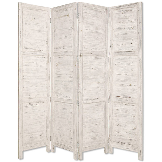 1"" X 76"" X 84"" White Wood Screen