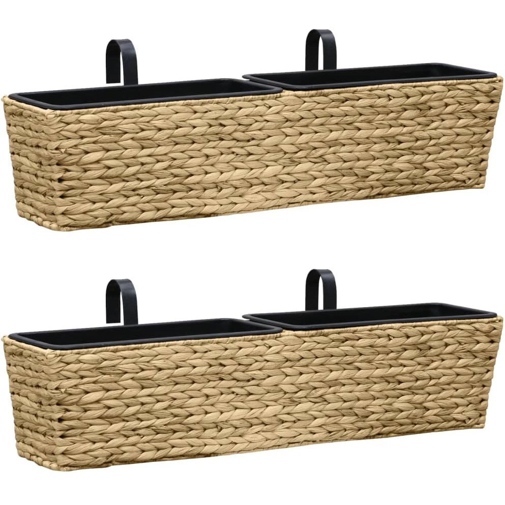 Vidaxl Planters 2 Pcs Water Hyacinth