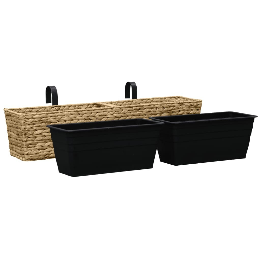 Vidaxl Planters 2 Pcs Water Hyacinth
