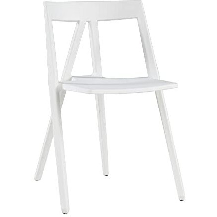 Commerical Seating Products Rpp Wh Milan Armless White Chairs