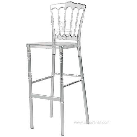 Commerical Seating Products Napleon Clear Barstool Chairs