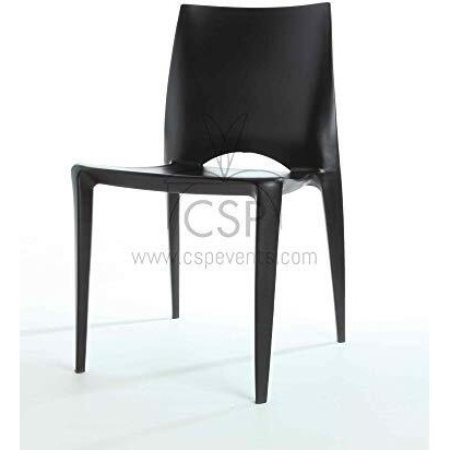 Commerical Seating Products Rpp Bk Crescent Black Dining Chairs