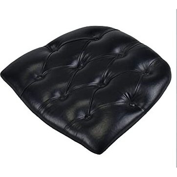 Commerical Seating Products Cup-V Bk Black Tufted Vinyl Cushions Chairs