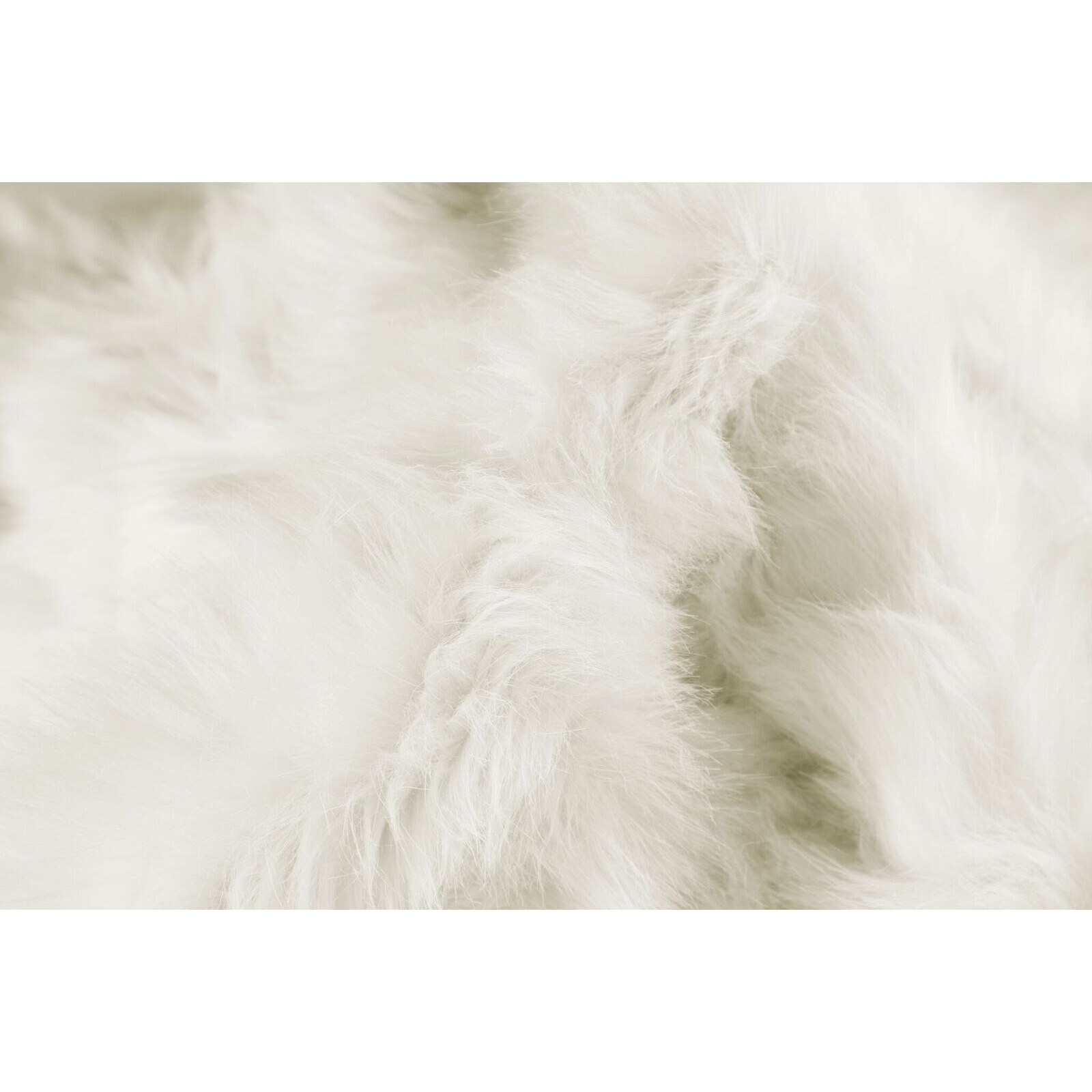 24"" X 36"" X 1.5"" Off White Sheepskin Faux Fur Single - Area Rug
