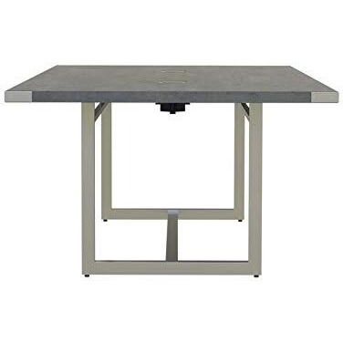 Mirella Conference Table  Sitting-Height  8 Stone Gray