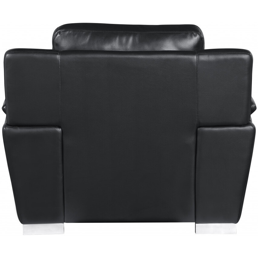 37"" Black Chic Leather Recliner Chair
