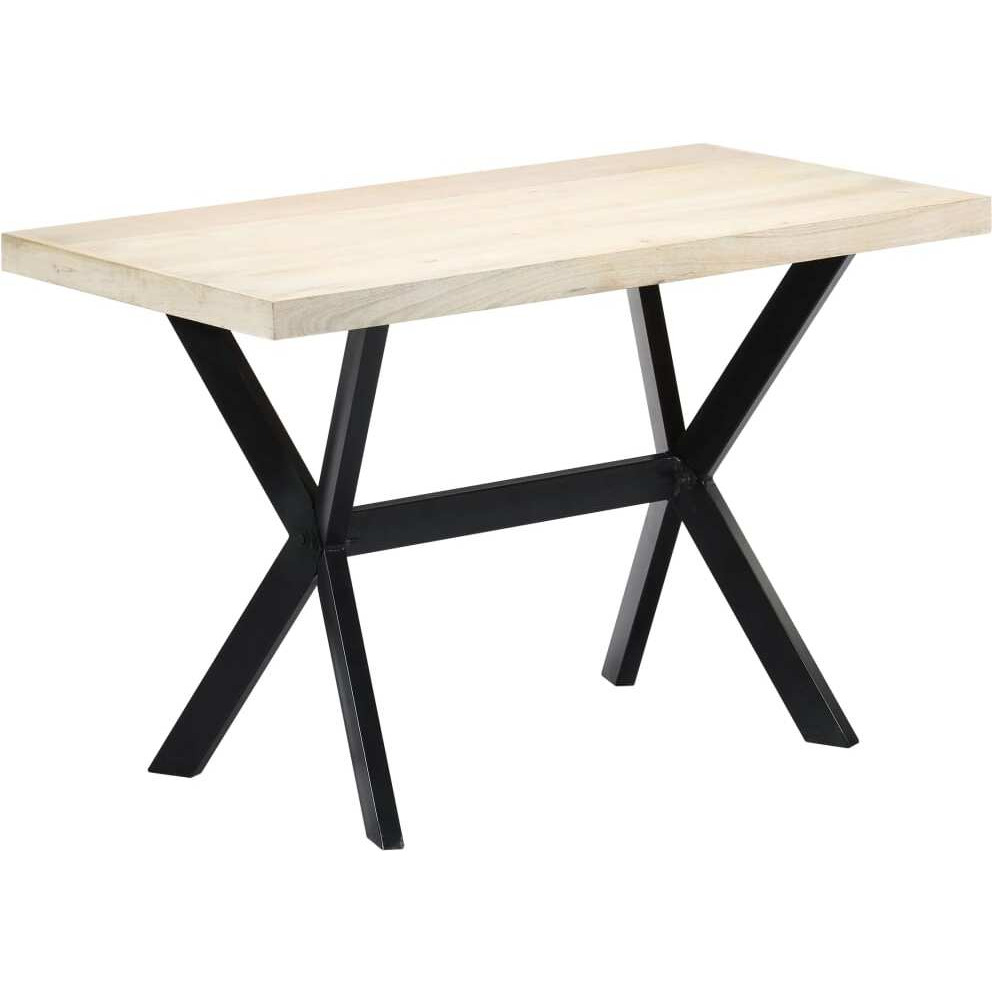 Vidaxl Dining Table White 47.2"&quotX23.6"&quotX29.5"" Solid Mango Wood