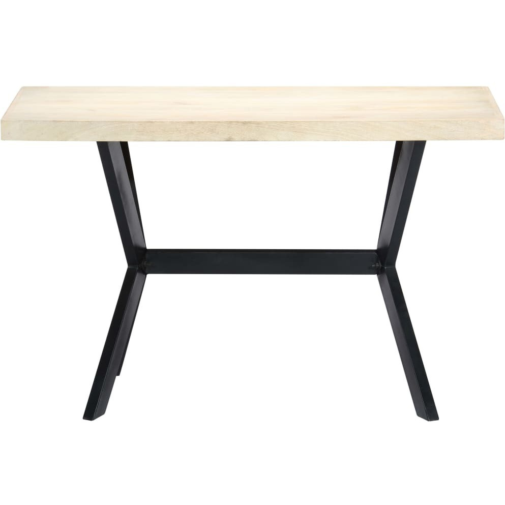 Vidaxl Dining Table White 47.2"&quotX23.6"&quotX29.5"" Solid Mango Wood