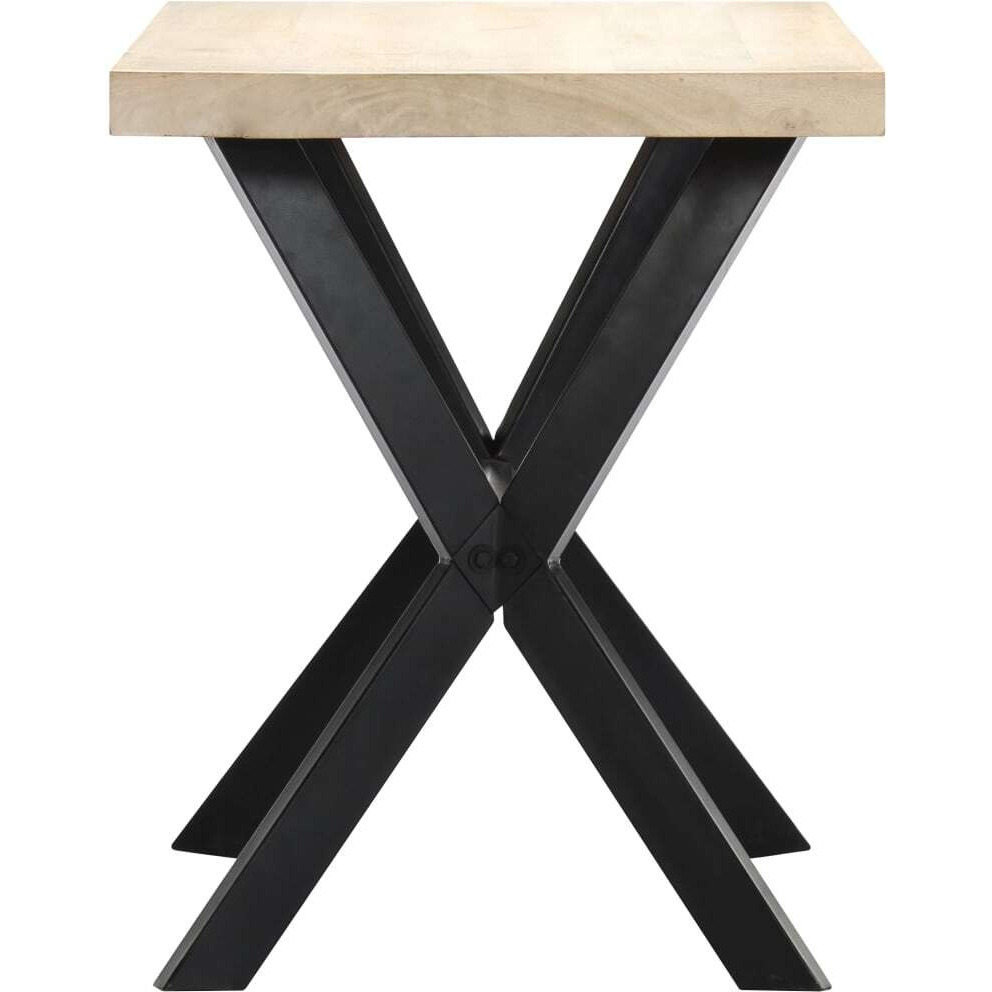 Vidaxl Dining Table White 47.2"&quotX23.6"&quotX29.5"" Solid Mango Wood