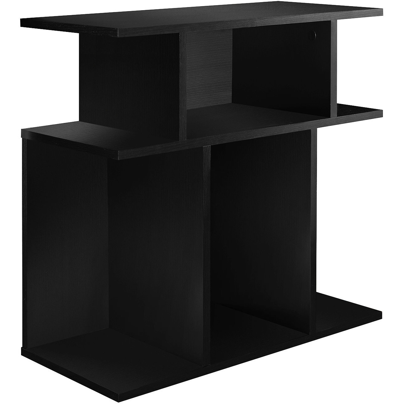 11.75"" X 23.75"" X 23.75"" Black Particle Board Laminate  Accent Table