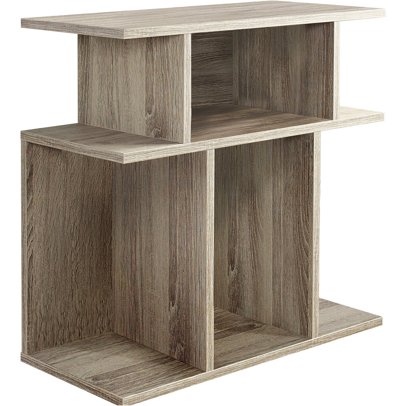 11.75"" X 23.75"" X 23.75"" Dark Taupe  Hollowcore  Particle Board  Accent Table