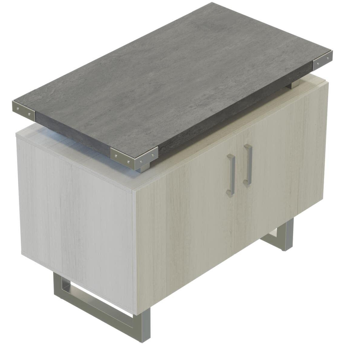 Mirella Storage Cabinet Stone Gray