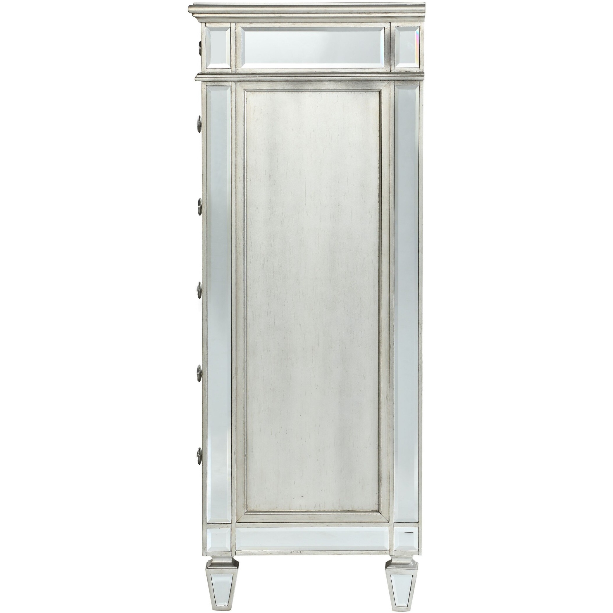 21"" X 44"" X 56"" Mirrored Wood Chest