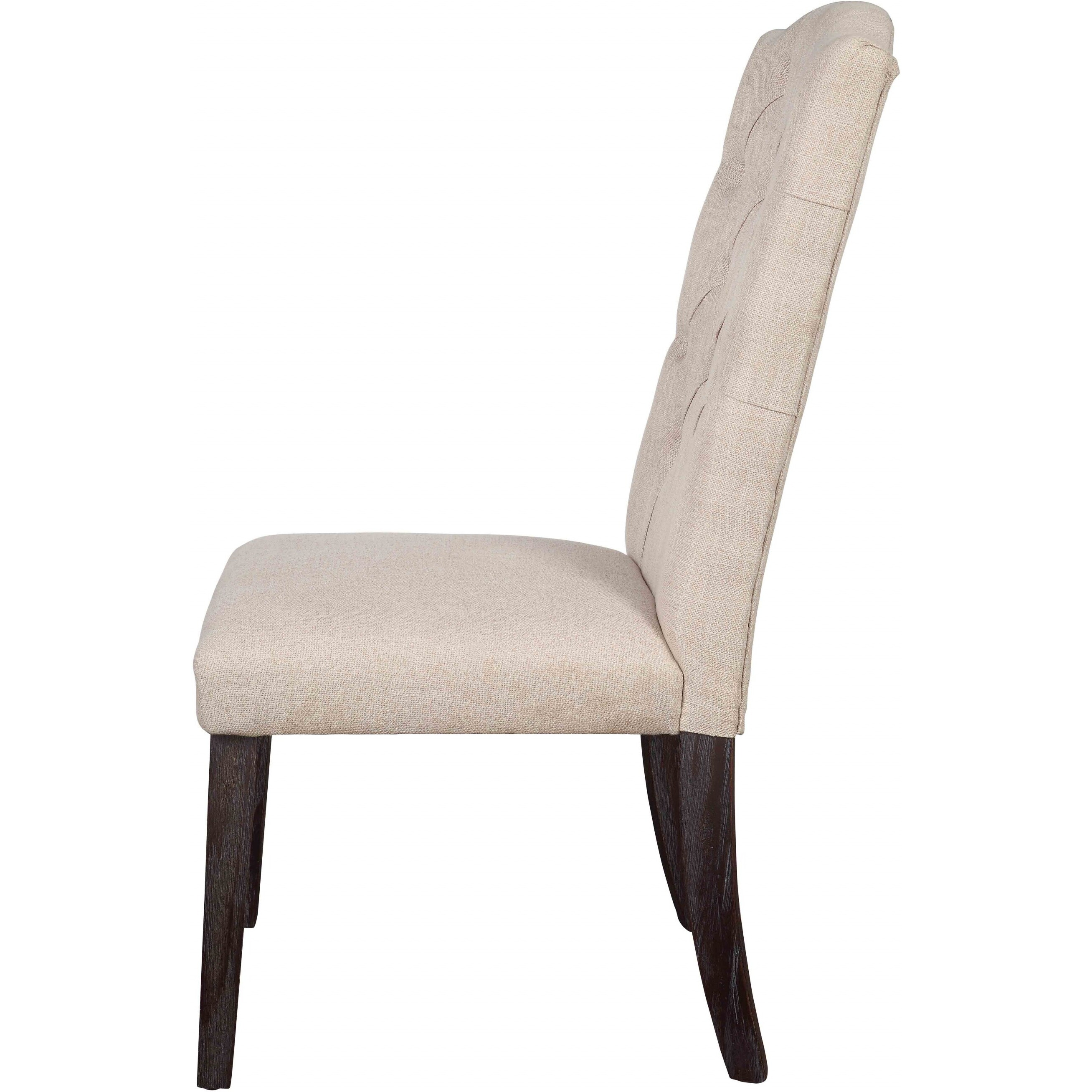 Set Of 2 Dining Chairs Gray Oak Rubberwood Legs Seat Solid Back