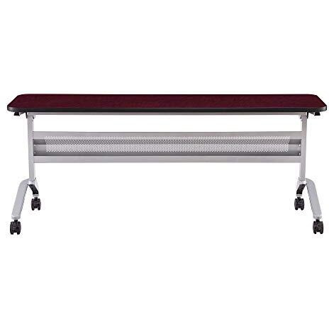 Safco Products Flip-N-Go Training Table  Regal Mahogany