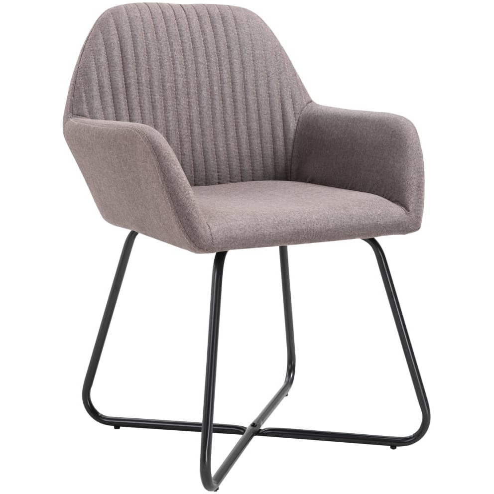 Vidaxl Dining Chairs 4 Pcs Taupe Fabric