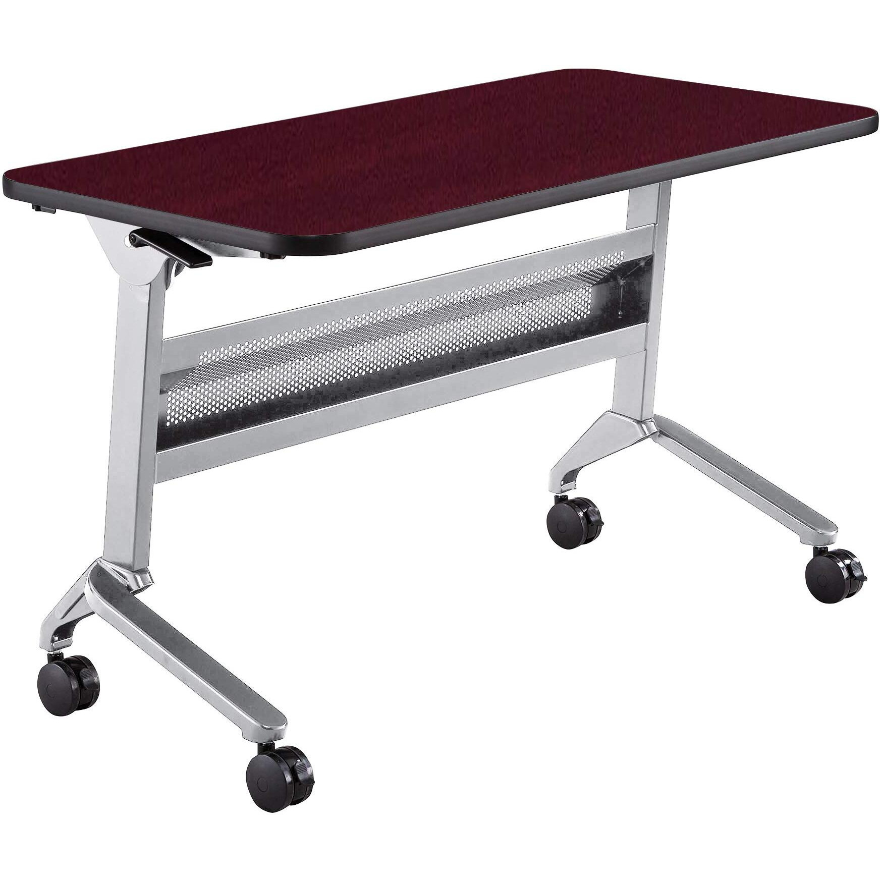 Safco Products Flip-N-Go Training Table  Regal Mahogany