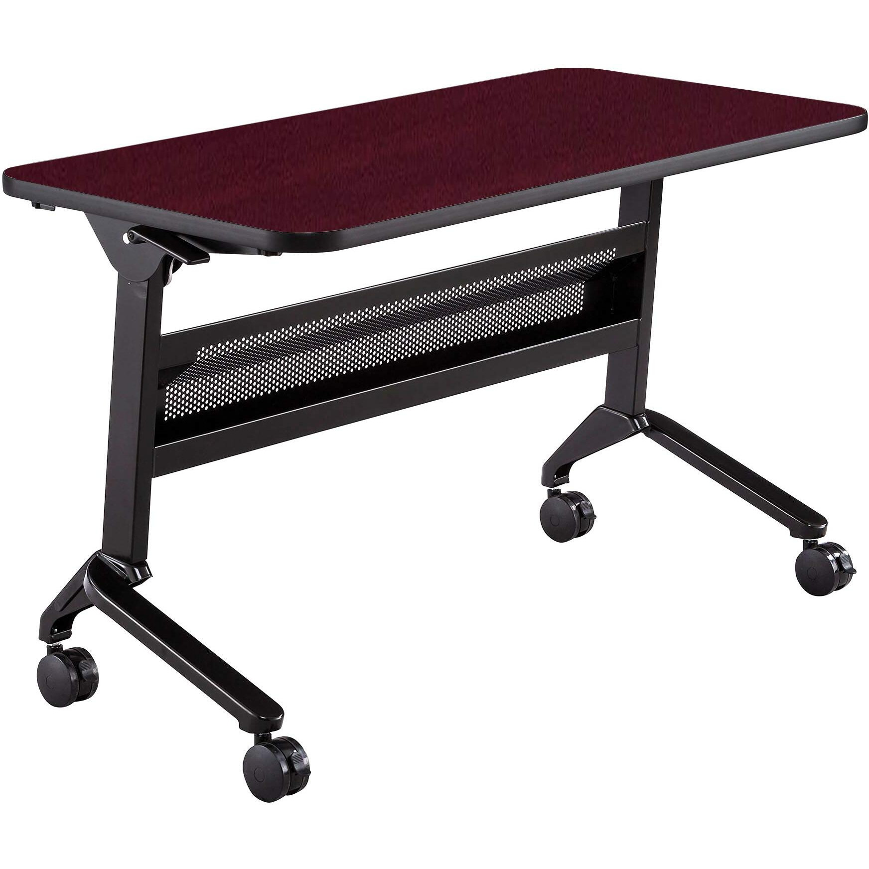 Safco Products Flip-N-Go Training Table  Regal Mahogany