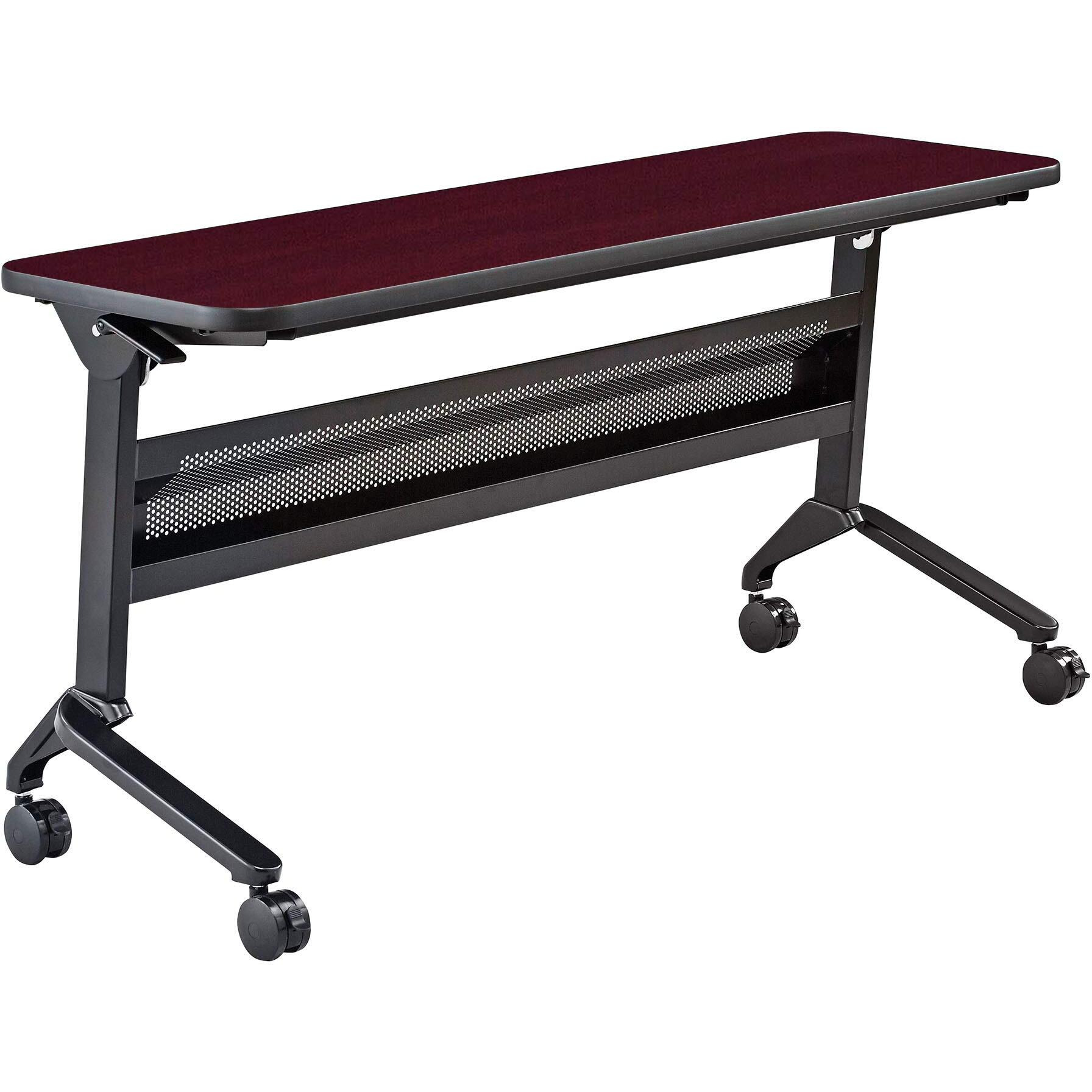 Safco Products Flip-N-Go Training Table  Regal Mahogany