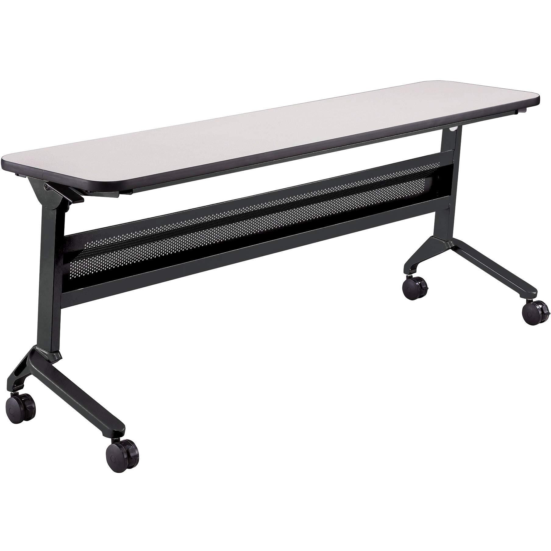 Safco Products Flip-N-Go Training Table  Folkstone 18"" X 72"" Black Legs