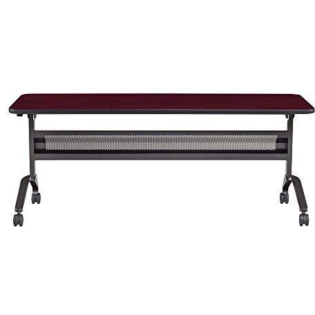 Safco Products Flip-N-Go Training Table  Regal Mahogany