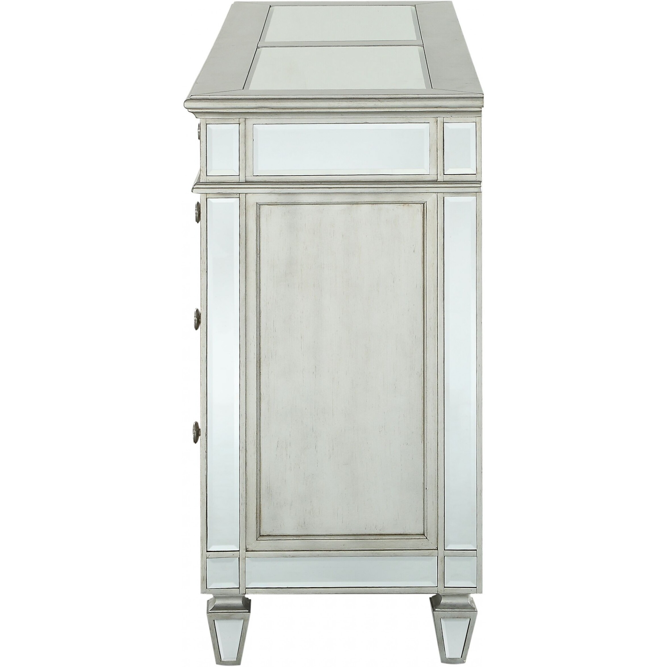 20"" X 68"" X 41"" Mirrored Wood Dresser