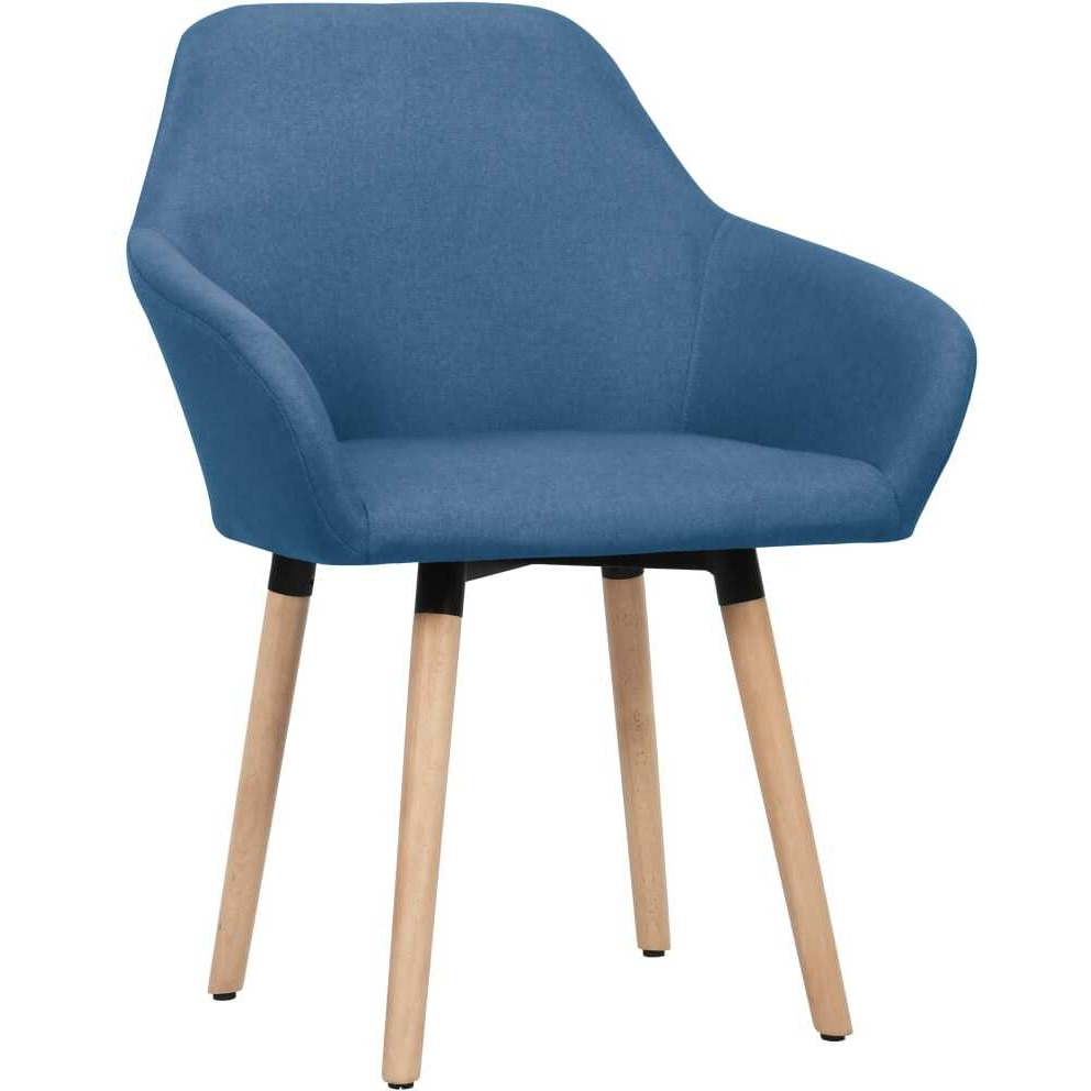 Vidaxl Dining Chairs 2 Pcs Blue Fabric