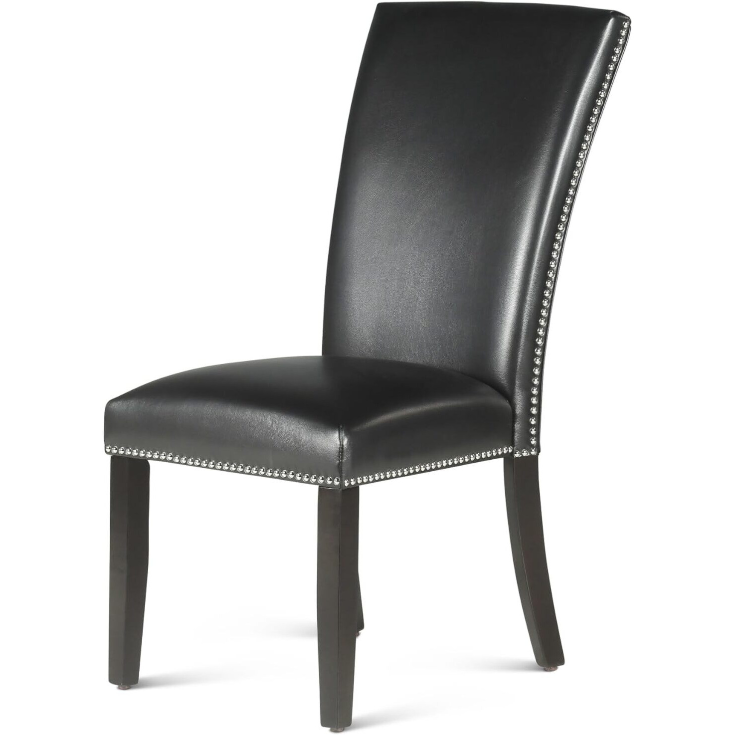 Finley Black Pu Side Chair