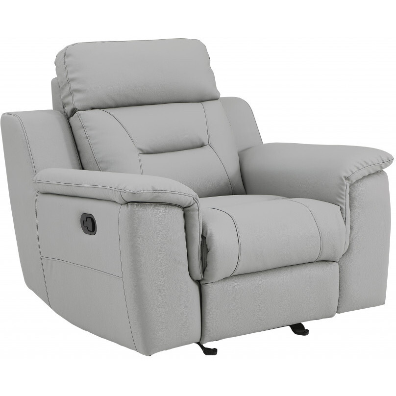 41"" Grey Fascinating Leather Reclining Chair.