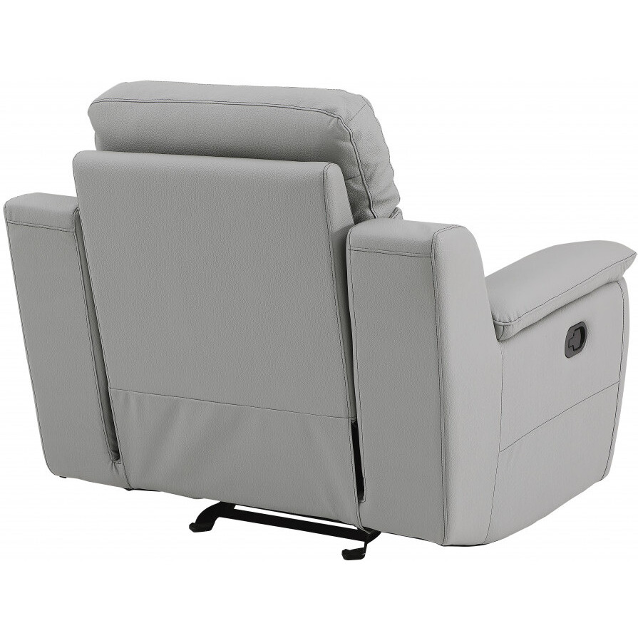 41"" Grey Fascinating Leather Reclining Chair.