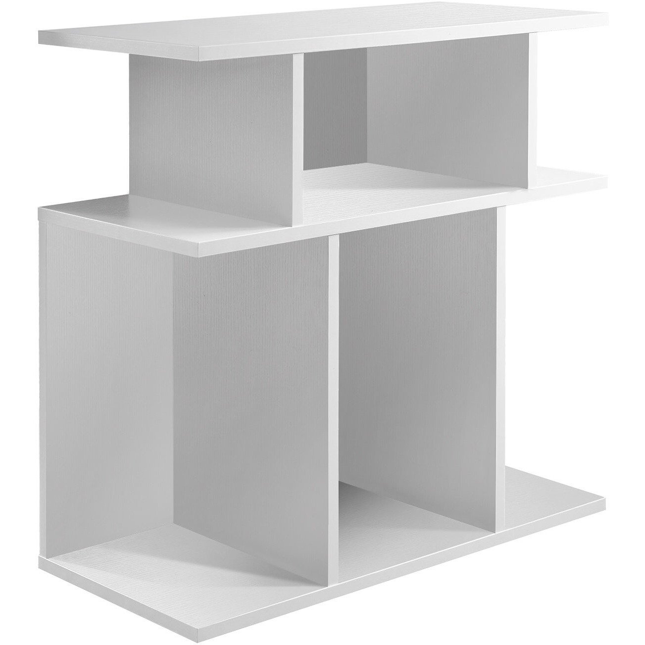 11.75"" X 23.75"" X 23.75"" White Hollow Core Particle Board  Accent Table