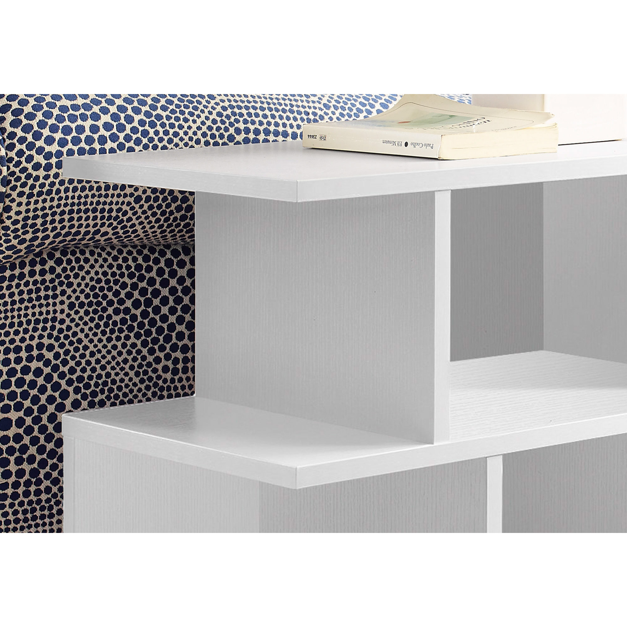 11.75"" X 23.75"" X 23.75"" White Hollow Core Particle Board  Accent Table