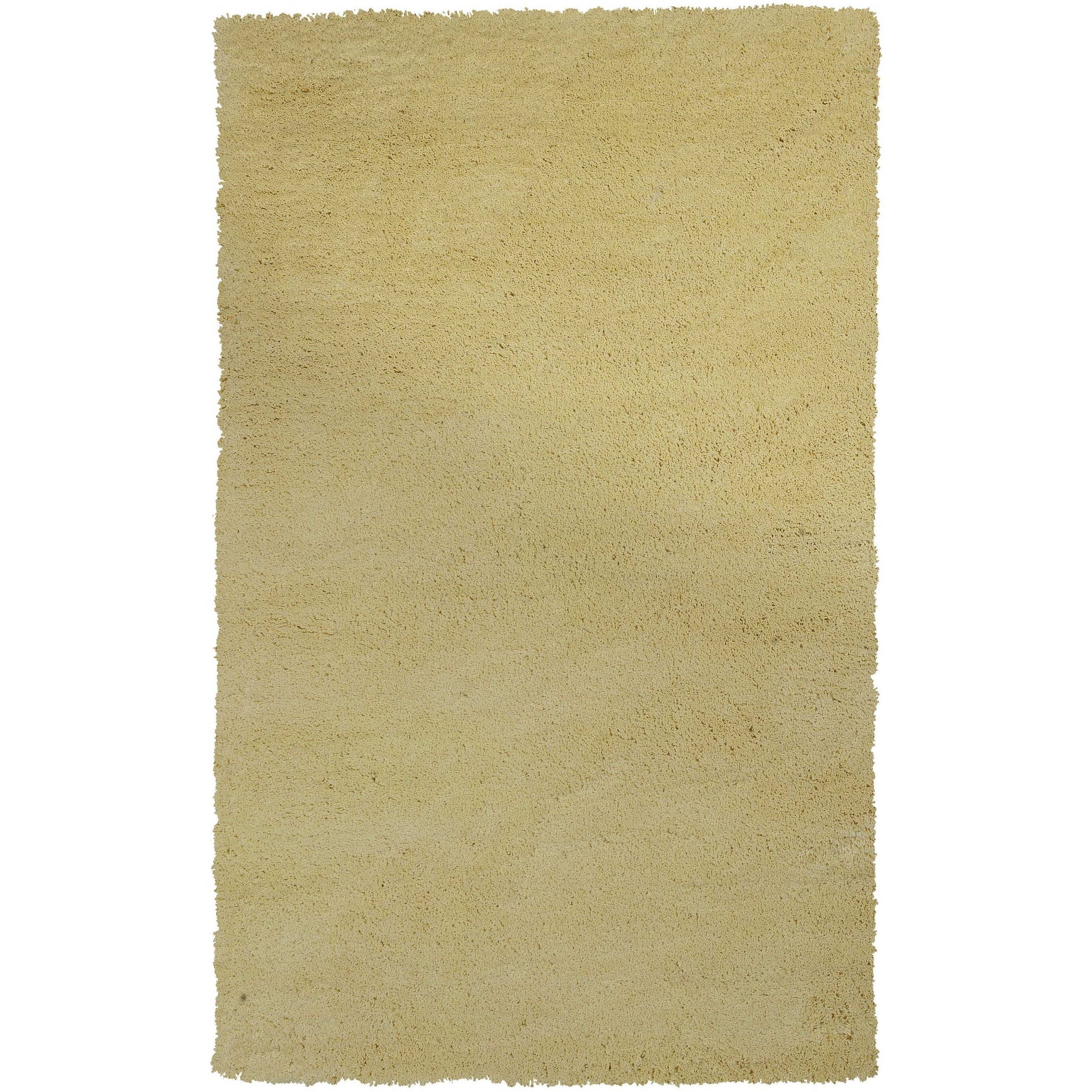 3'X5' Canary Yellow Indoor Shag Rug
