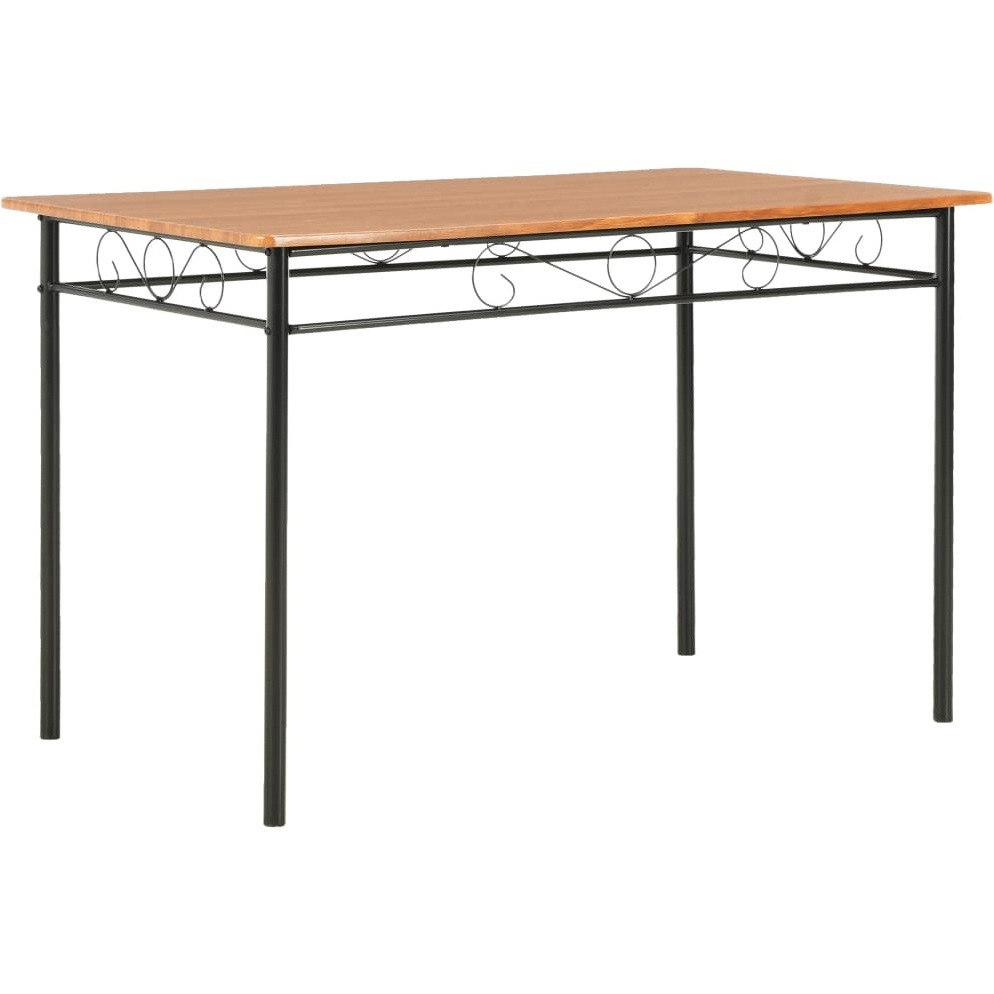 Vidaxl Dining Table Brown 47.2"&quotX27.6"&quotX29.5"" Mdf