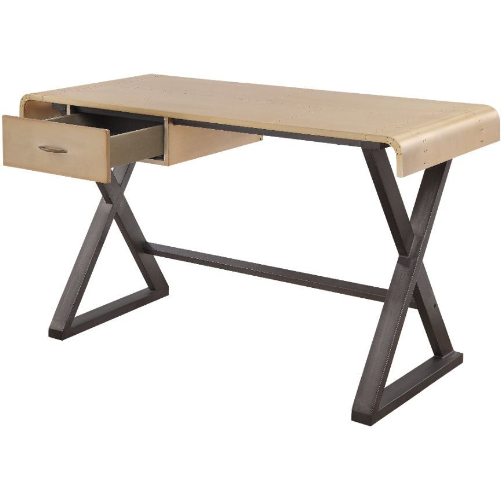 Danton Desk  Gold Aluminum (92424)