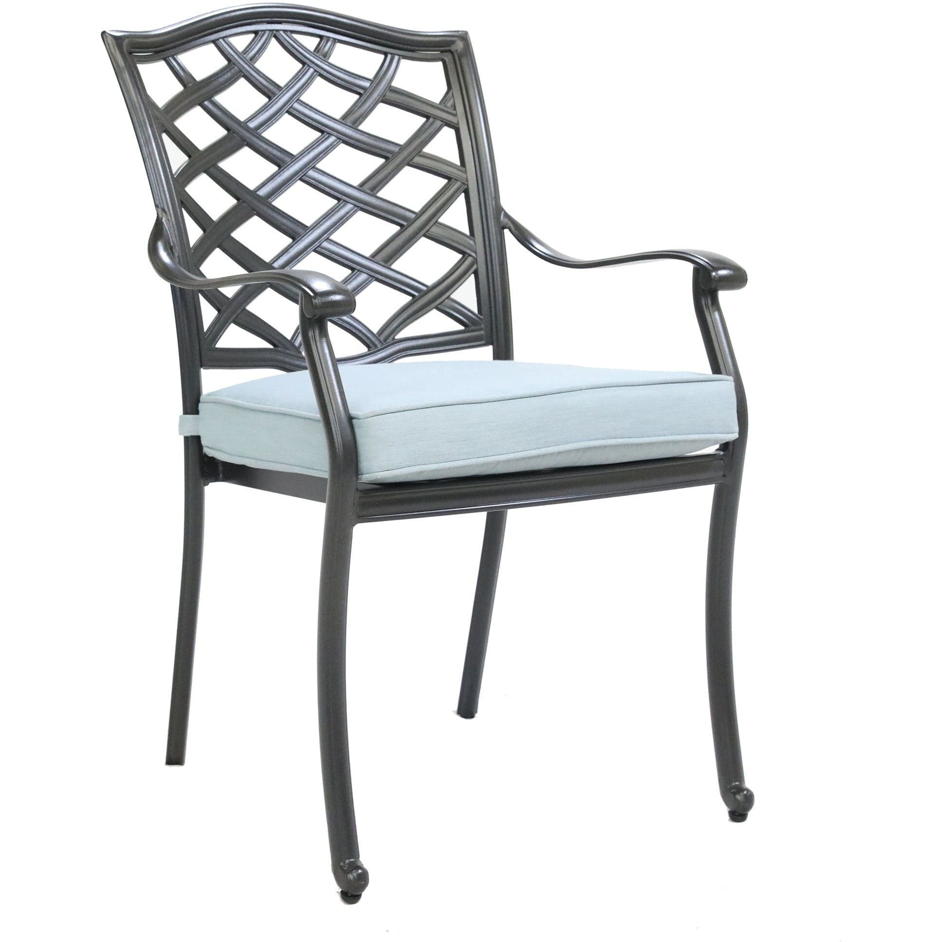 Dining Arm Chair  Light Blue  Set Of 2(D0102H7Ccm2)