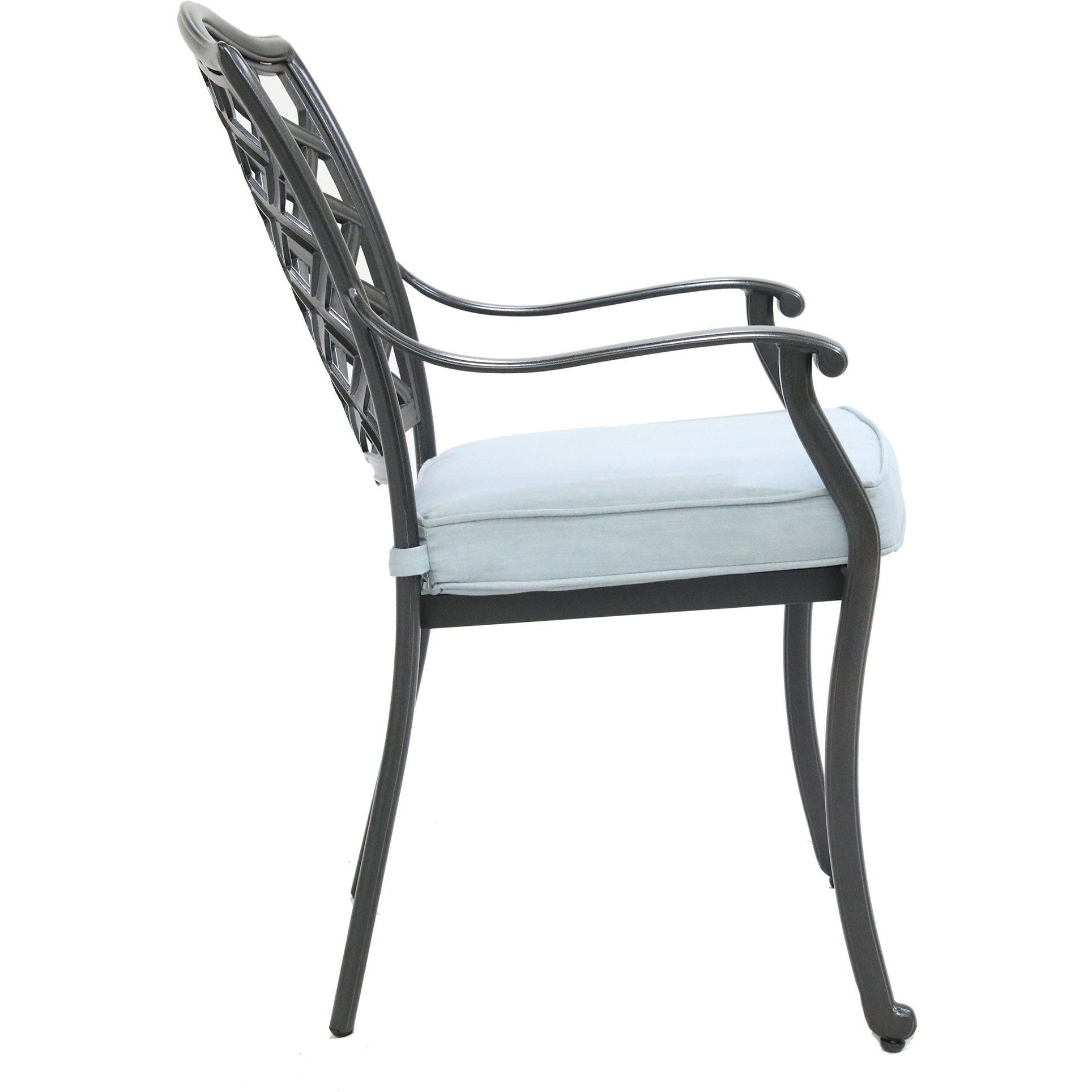 Dining Arm Chair  Light Blue  Set Of 2(D0102H7Ccm2)
