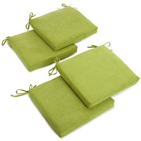 20-Inch By 19-Inch Solid Microsuede Chair Cushions (Set Of 4) 93454-4Ch-Ms-Ml