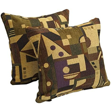17-Inch Tapestry Throw Pillows With Inserts (Set Of 2) 9910-S2-Zp-Id-035