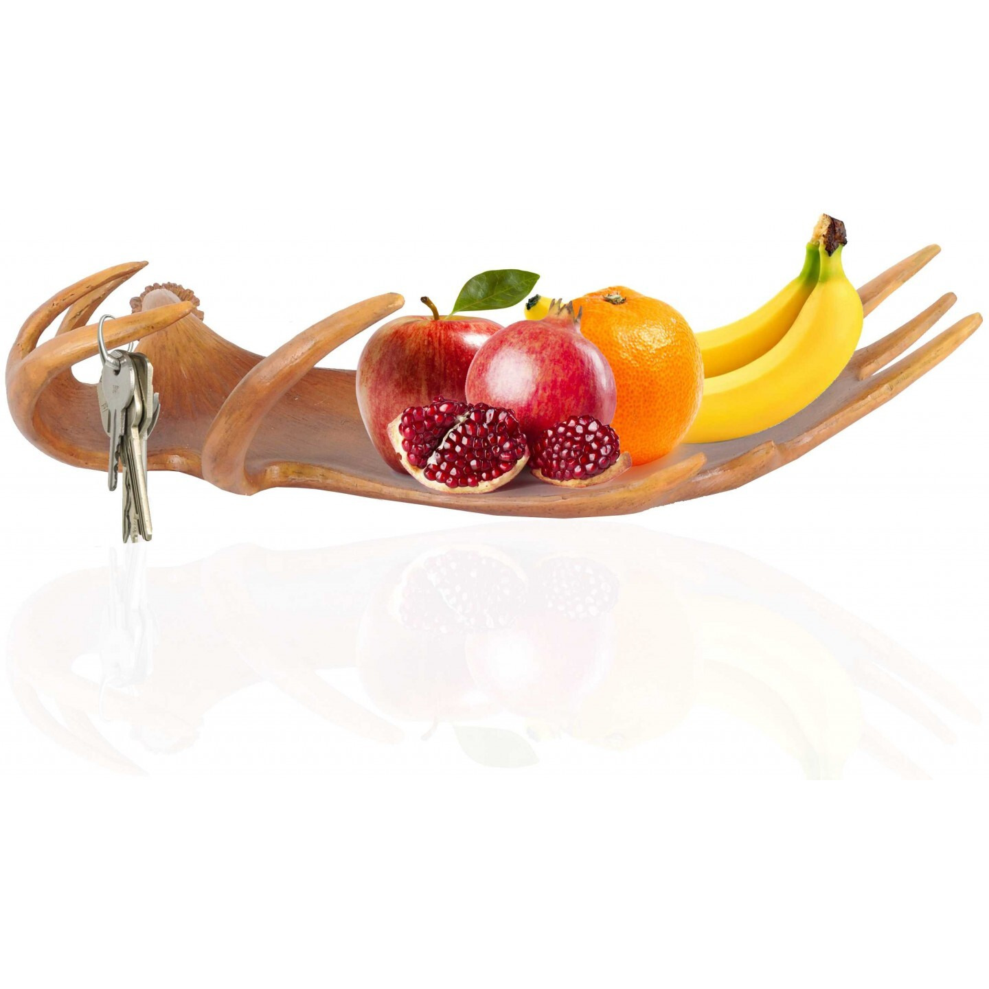 12"" X 23.5"" X 6.5"" Deer Antler Tray