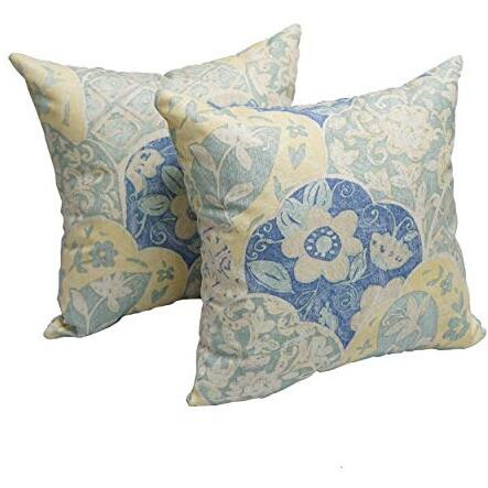 17-Inch Square Polyester Outdoor Throw Pillows (Set Of 2)  9910-S2-Co-Od-045