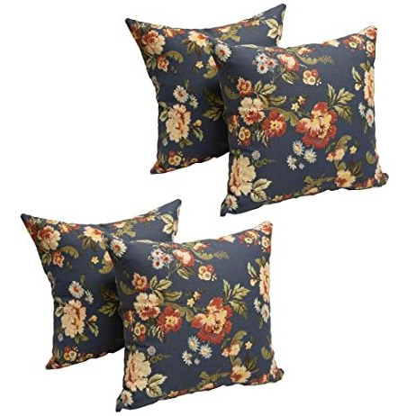 17-Inch Jacquard Throw Pillows With Inserts (Set Of 4)  9910-S4-Id-005