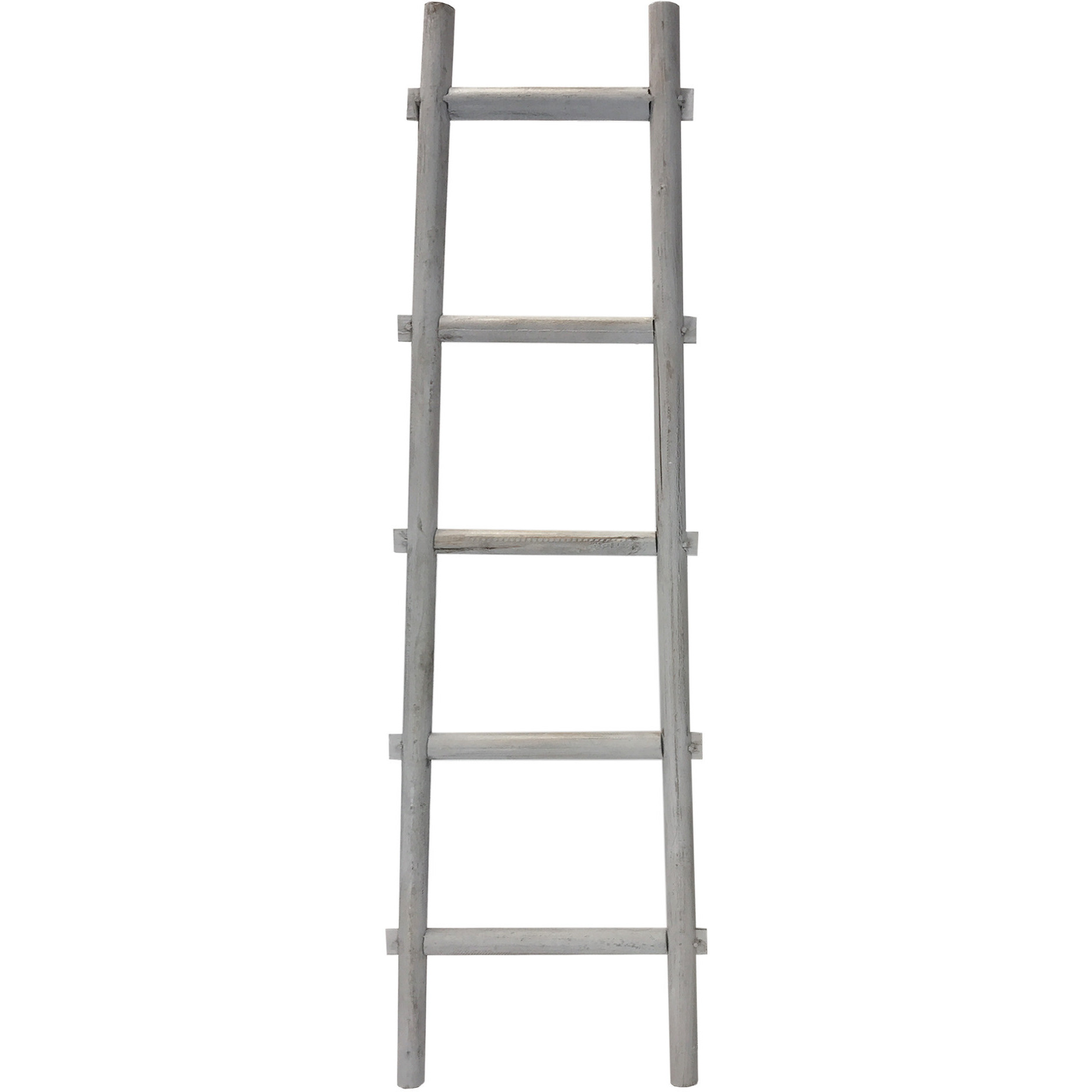 5 Step Grey Decorative Ladder Shelve