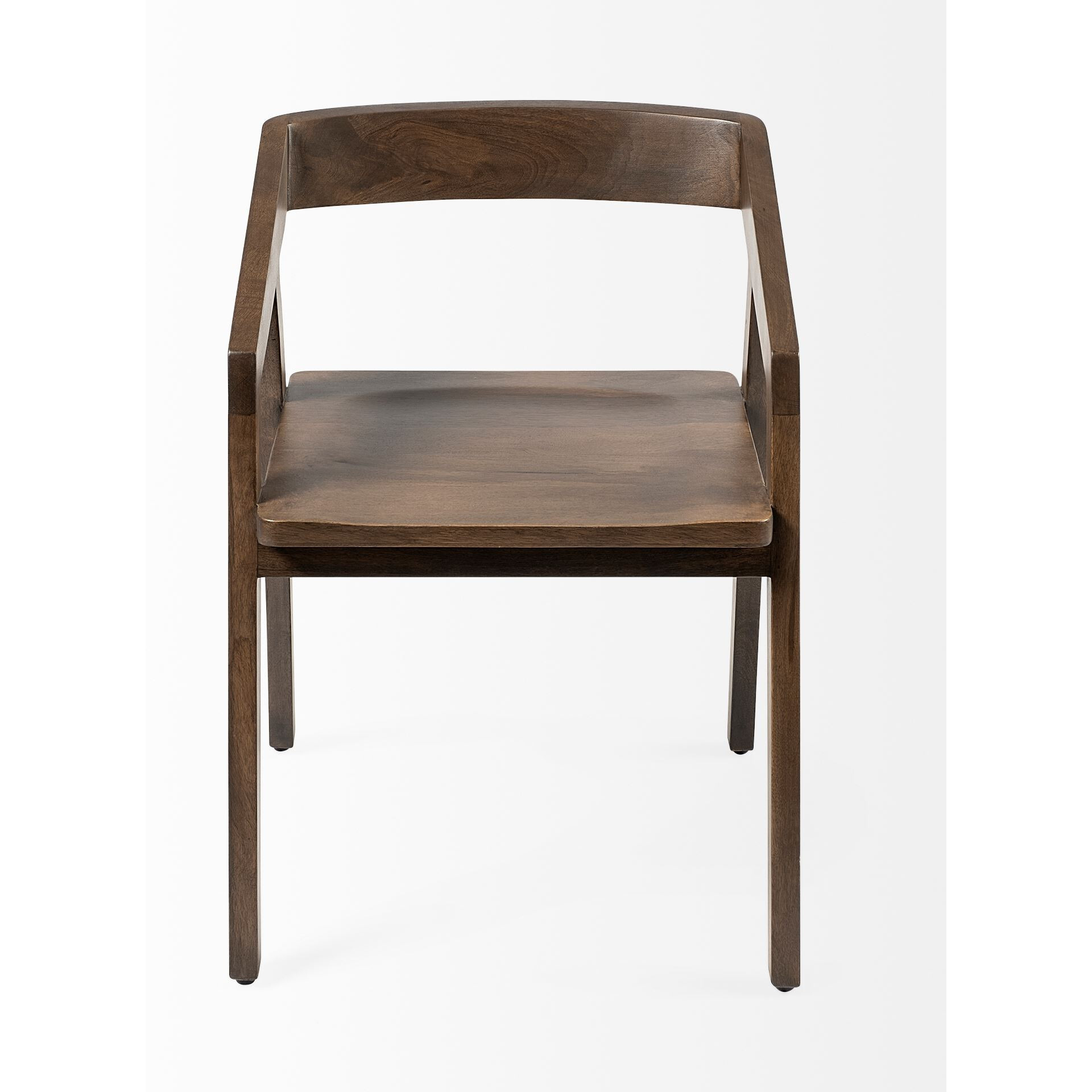 Brown Solid Wood Dining Chair