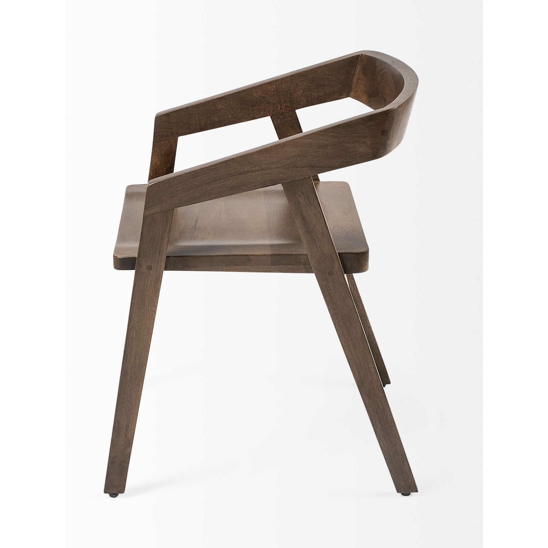 Brown Solid Wood Dining Chair