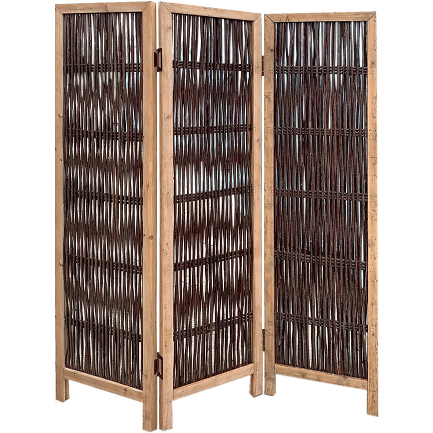 3 Panel Kirkwood Room Divider With Interconnecting Branches Design