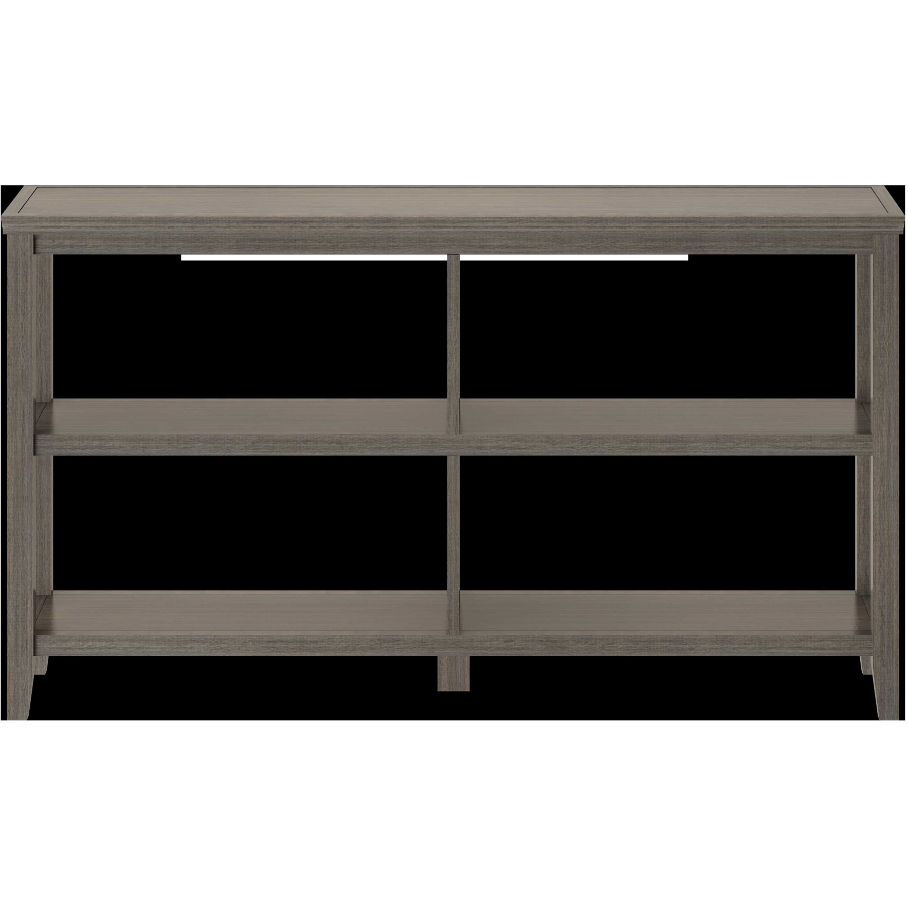 30"" Bookcase With 2 Shelves In Washed Grey