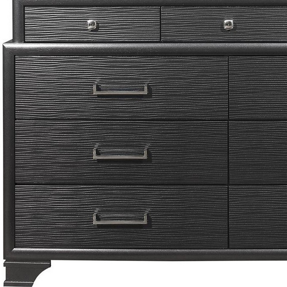 Grey Dresser With 9 Drawers