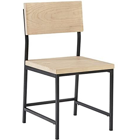Wood/Metal Dining Chair - Natural- A103-41N